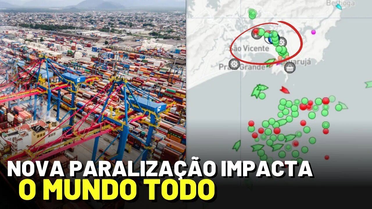 O PORTO DE SANTOS ESTAR PARADO POE FALTA DE CAMINHÕES PARA DESCARREGAR MERCADORIAS