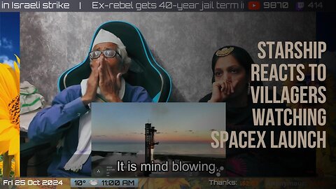 Starship Reacts - Villagers Watch Spacex Starship Tower Catch