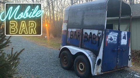 Bar made from rusty trailer - Mobile Bar Build Ep.5