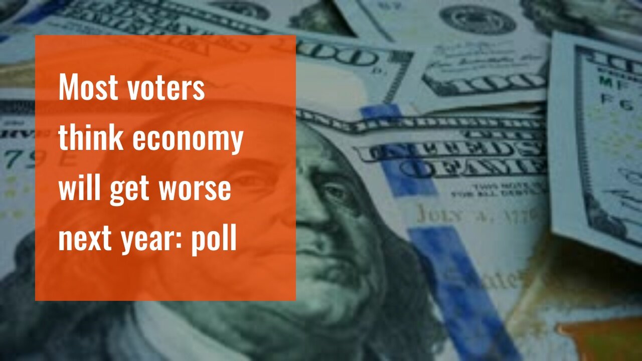 Most voters think economy will get worse next year: poll