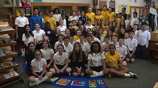 Kevin visits Shrine Catholic Grade School in Royal Oak