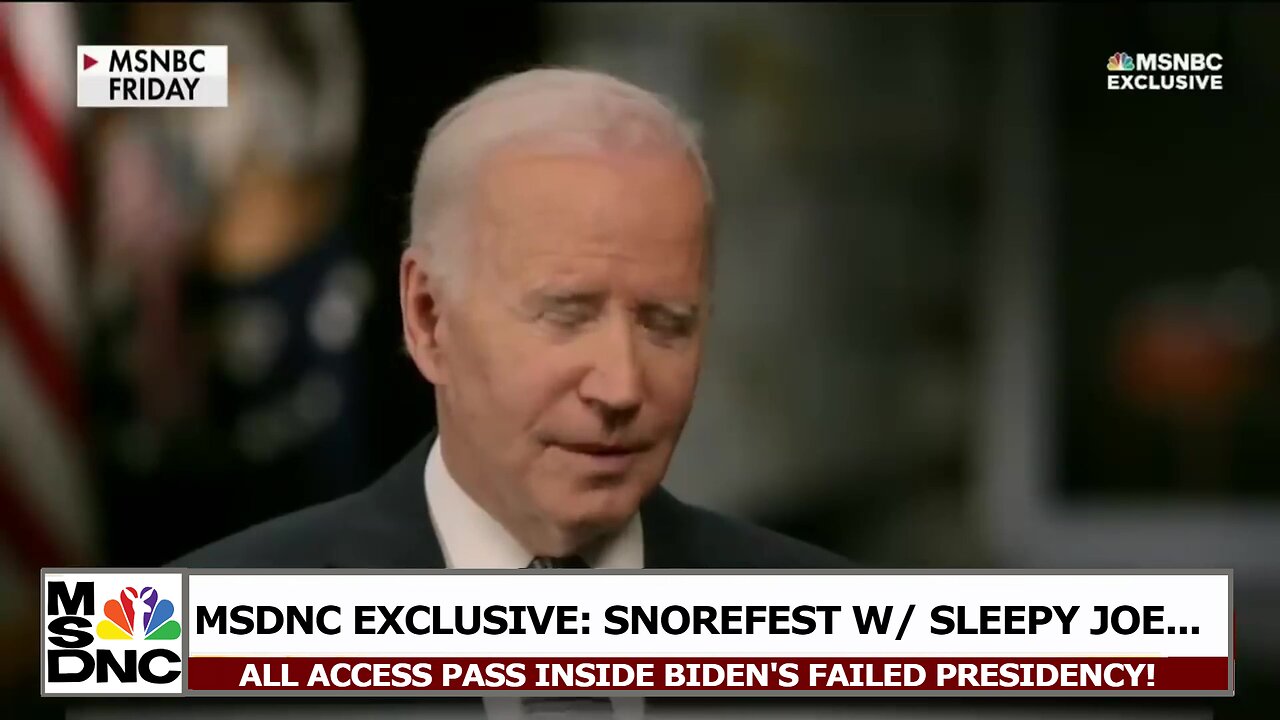 MSDNC Exclusive: All Access Pass Into Biden's Failed Presidency