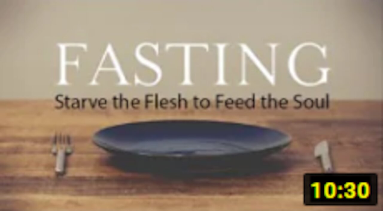 1 21 20 FASTING PT III Pastor David Lankford