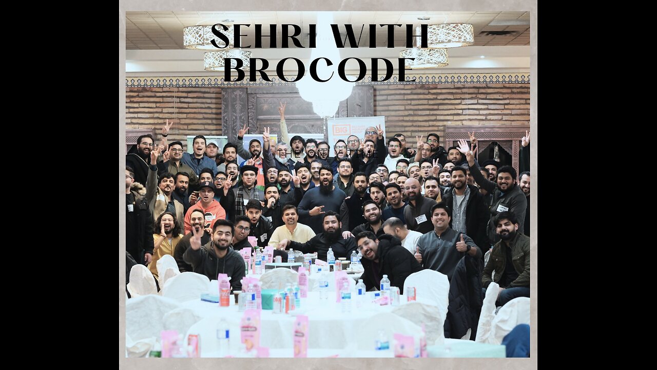 Sehri with brocodians.