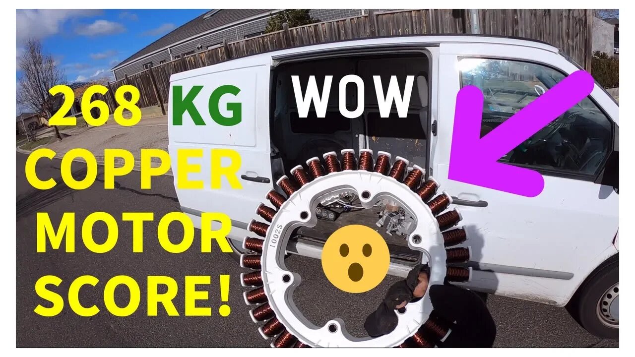 Huge Street Scrap Score! 268 Kg's Copper Motors in Trash?