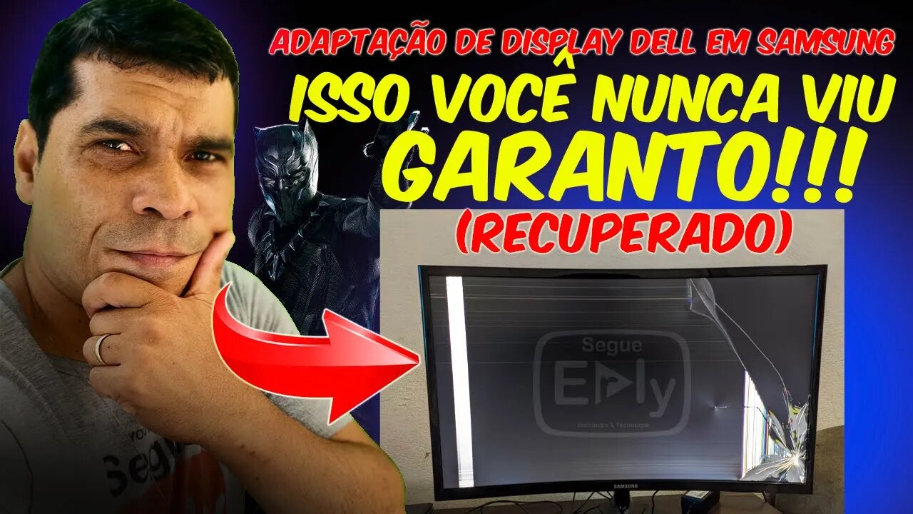 Adaptação display em monitor(nunca visto no youtube)