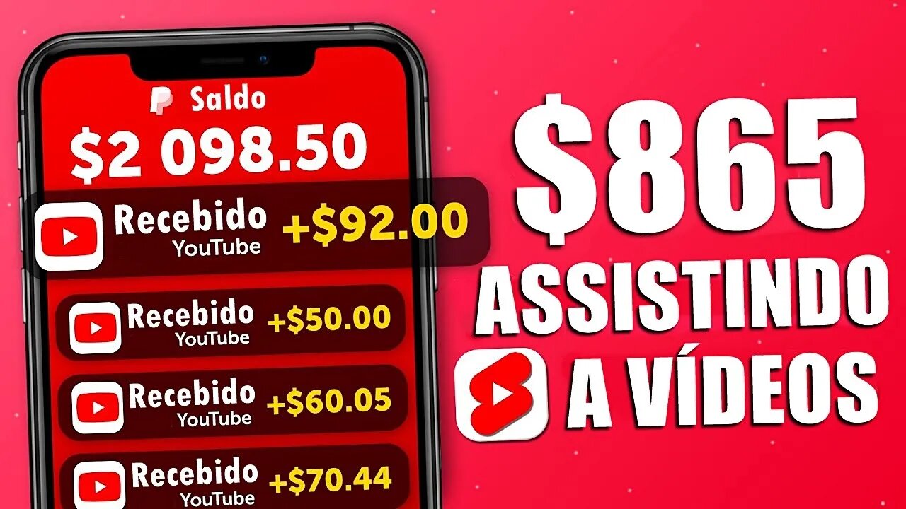 Ganhe $10 a Cada 5 Minutos Assistindo Vídeos do YouTube no Automático🤑 | Ganhar Dinheiro Online