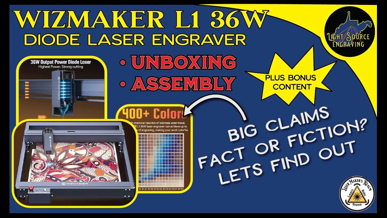 Wizmaker L1 36w Laser - Prime Day Deal - Unboxing And Assembly - Can It Cut 14.5mm Wood?