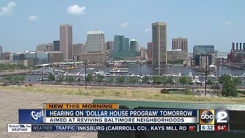 Push to bring back Baltimore's 'dollar home' program