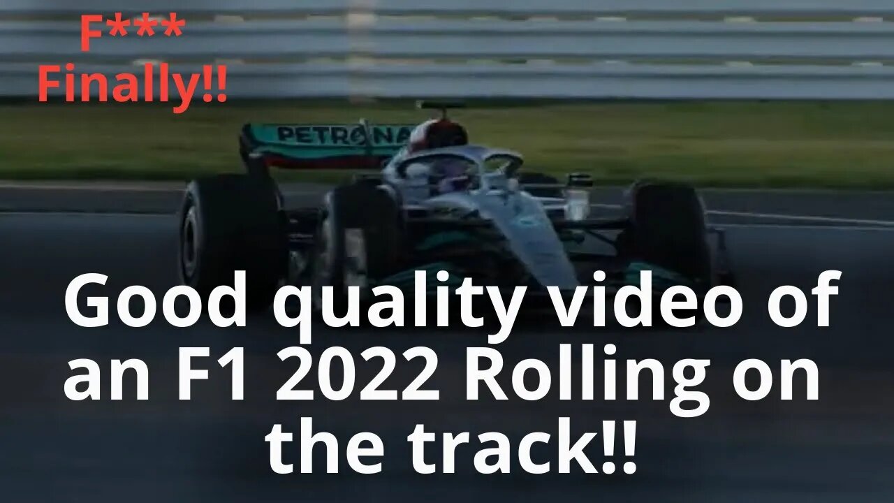 Good quality video of an F1 2022 Rolling on the track | Mercedes W13 Silverstone Full HD