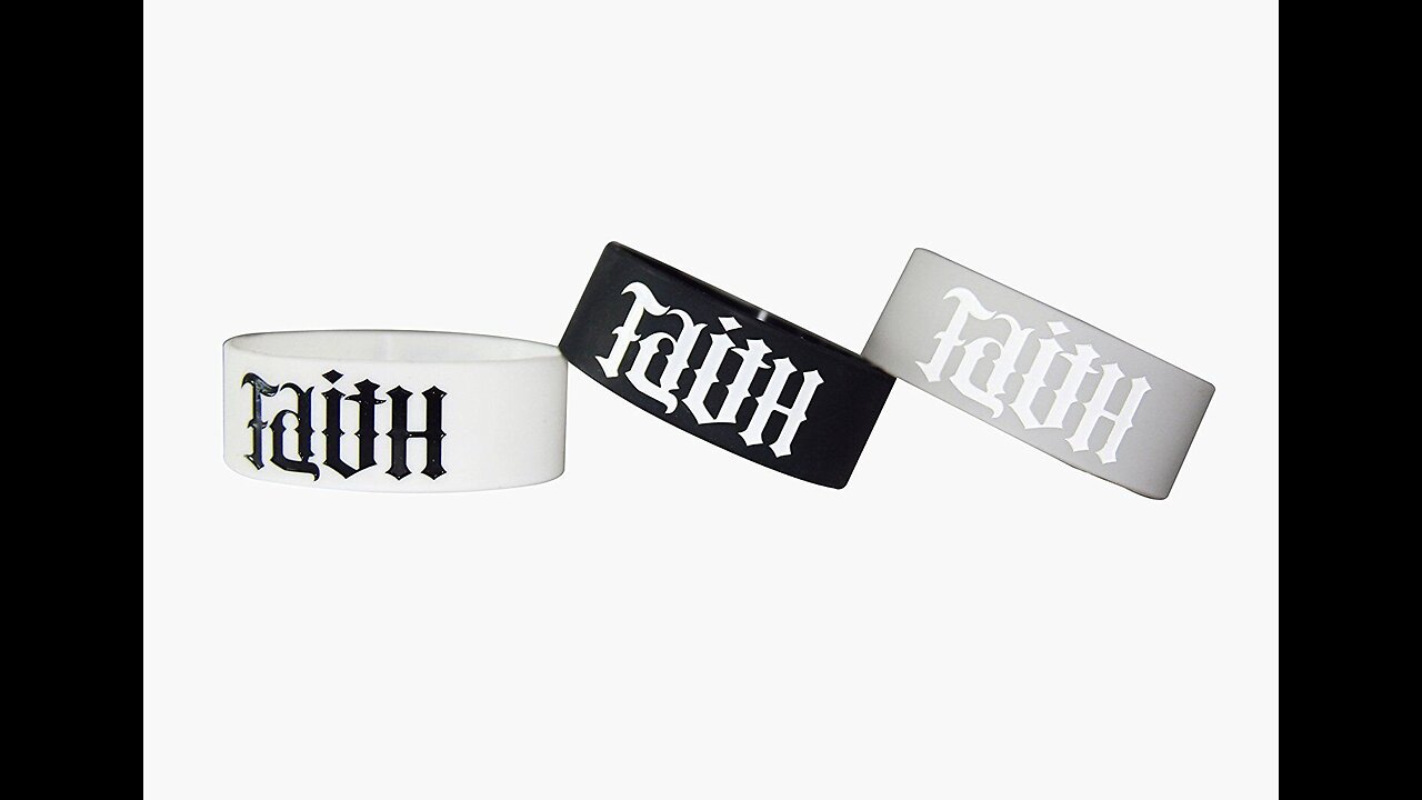 Faith and Hope Extra Wide Silicone Bracelets