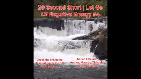 20 Second Short Of Let Go Of Negative Energy | #meditation #shorts #shortsvideo #waterfall #4