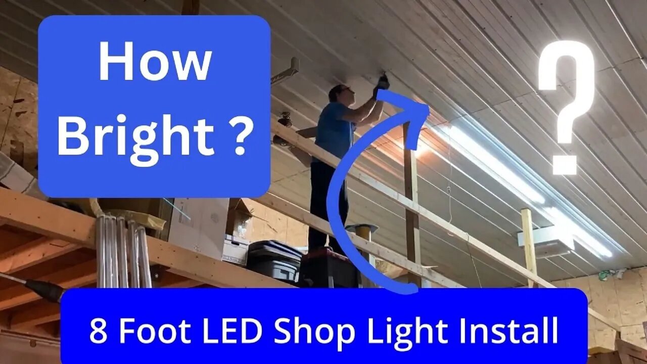 8 Ft LED Shop Light Review, How Bright Are They?