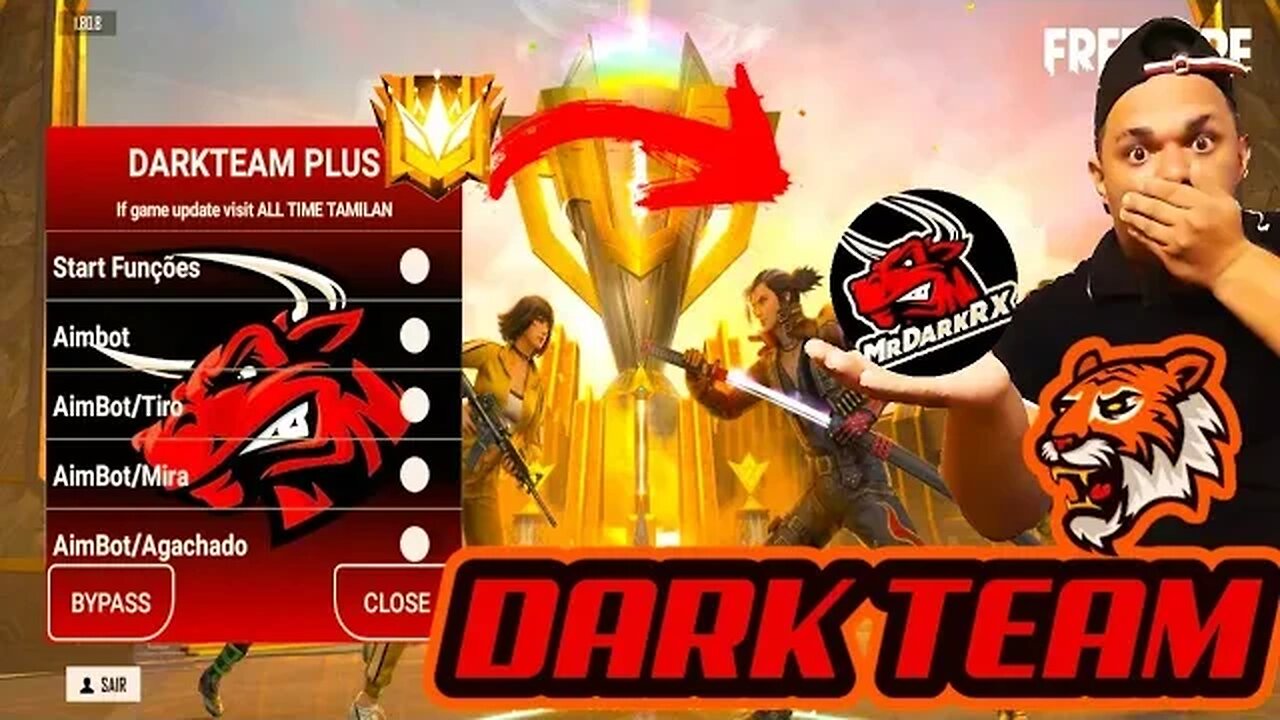 MOD MENU DARK X TEAM ULTRA PLUS SEM FECHAMENTO GRATIS FREE FIRE