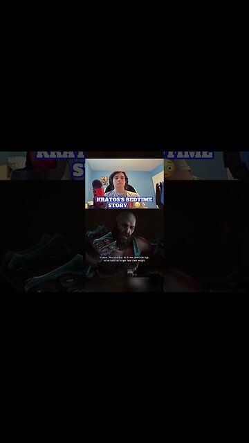 A Bedtime Story From Kratos⁉️😳 | #shorts #godofwarragnarok #gaming #reaction