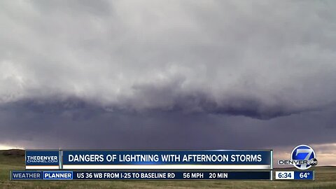 Dangers of lightning with afternoon storms