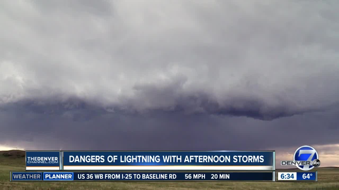 Dangers of lightning with afternoon storms