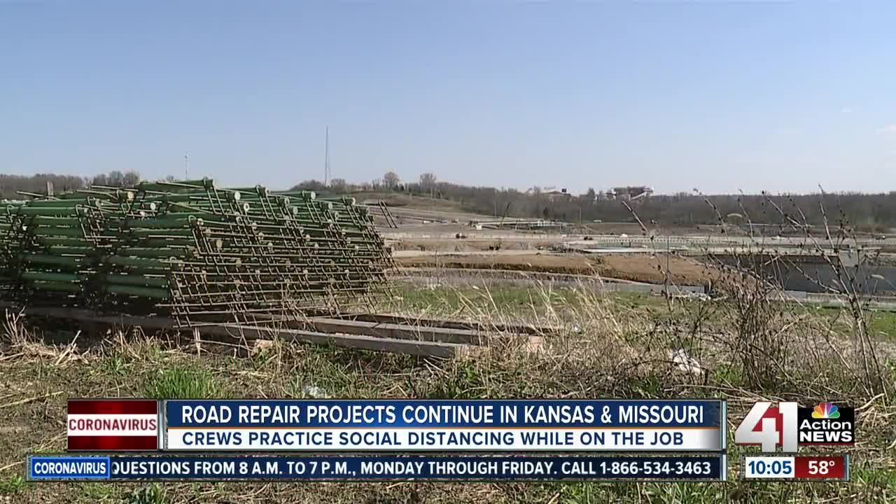 Road repair projects continue in Kansas, Missouri