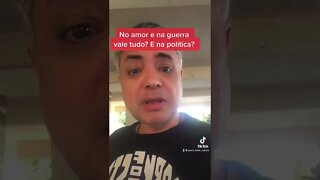 No amor e na guerra vale tudo? E na política? #eleicoes2022 #bolsonaro #fakenews #short #shorts