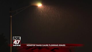 Flooding closes EB I-496 near downtown Lansing