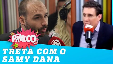 Eduardo Bolsonaro faz as pazes com Samy Dana após treta