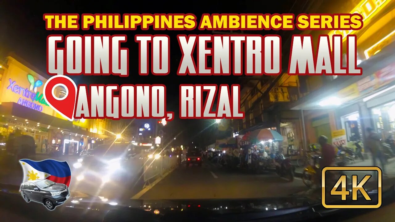 Relaxing drive to Xentro Mall, Angono, Rizal 4k #asmr #philippines