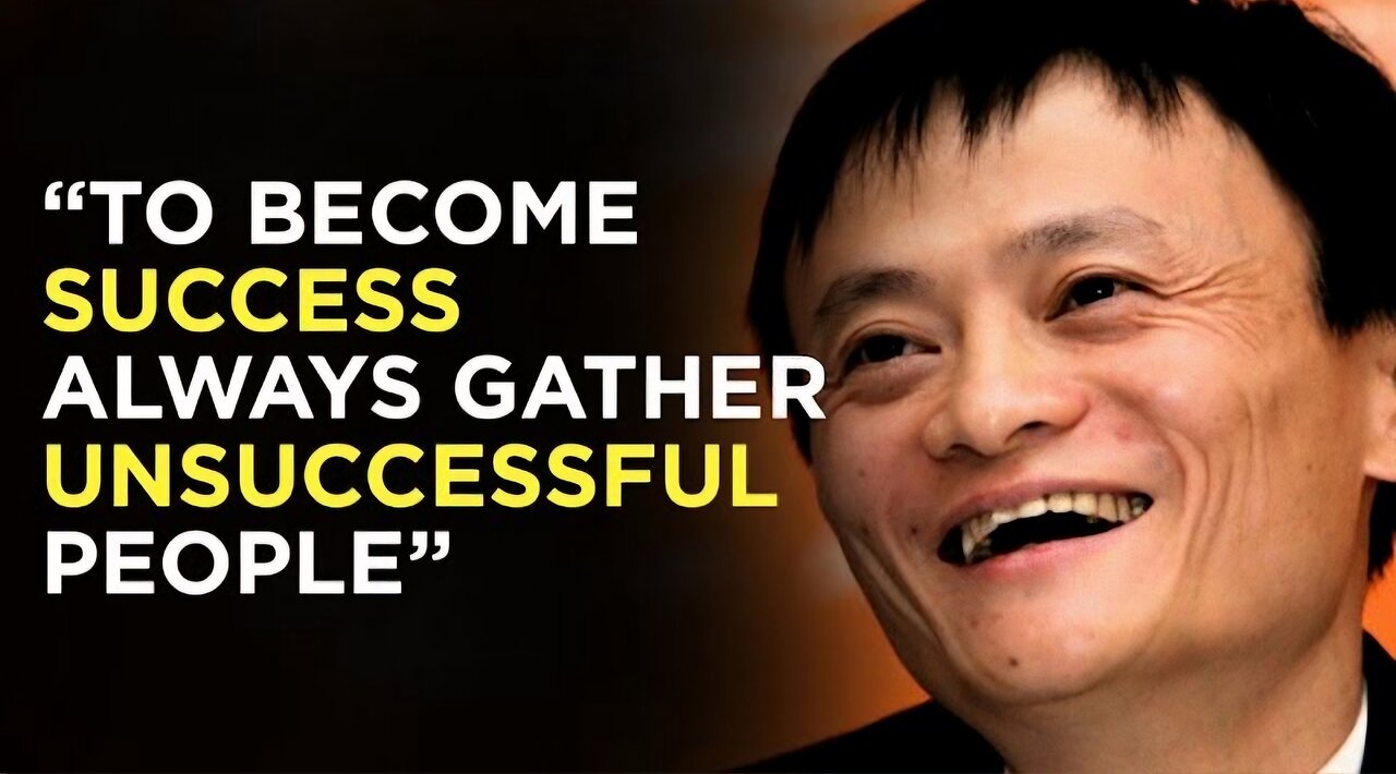 Jack Ma revealing the secrets to become rich.