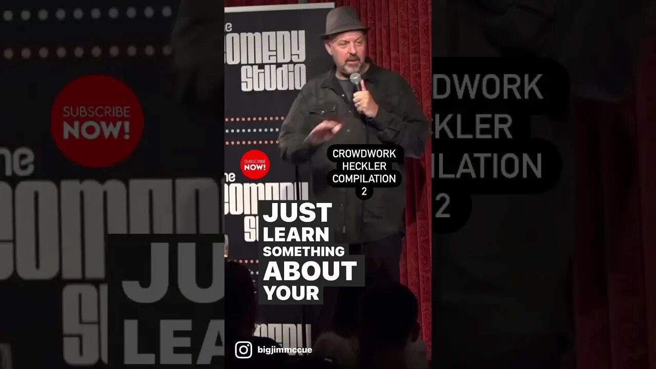 Comedian Jim McCue #crowdwork #hecklers Compilation. #standup #shorts #shortscomedy