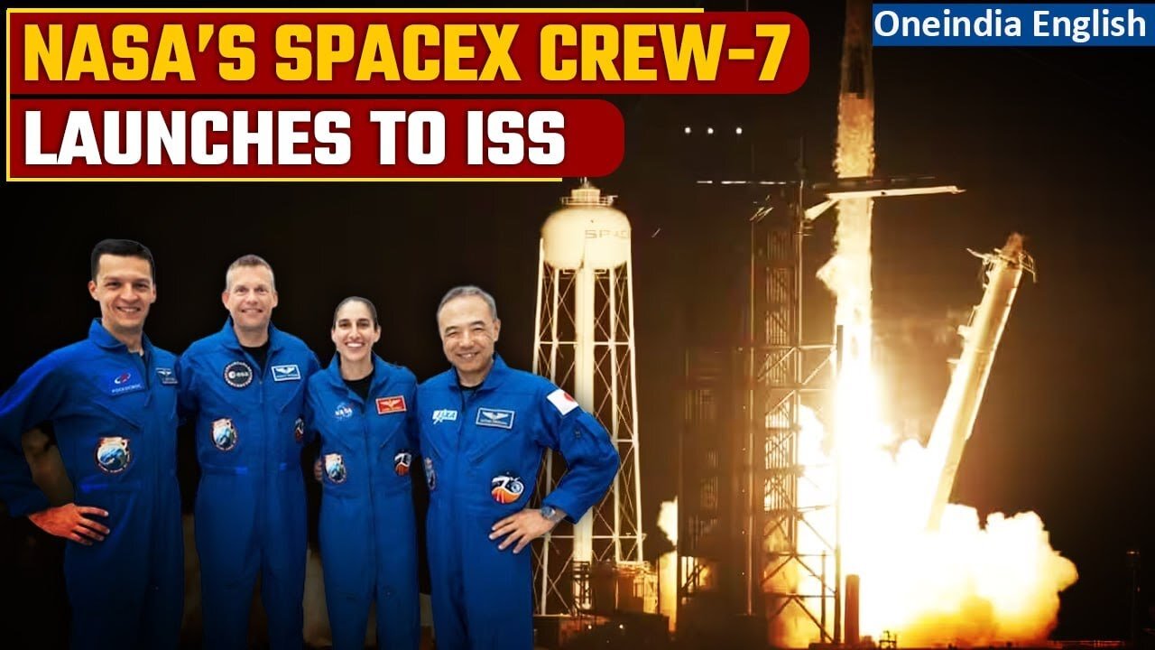 Nasa Space X crew-7 astronauts arrive at the international space Station