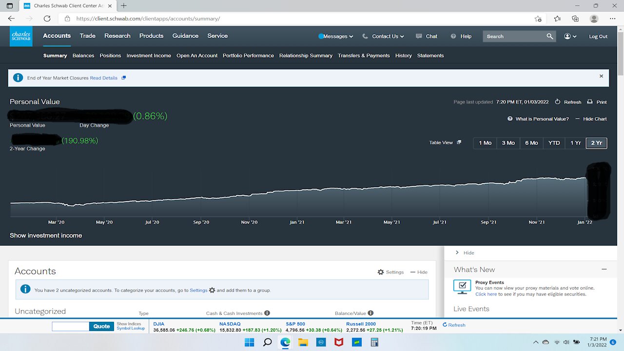 First trade in my new Brokerage account!