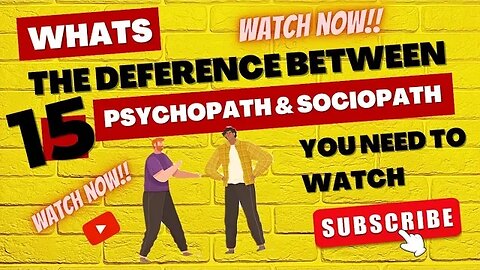 Deference Between - Psychopath vs Sociopath