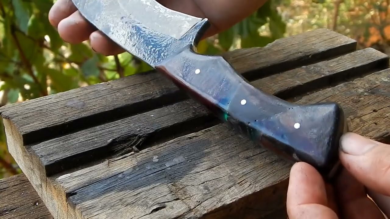 Tactical knife with hybrid handle