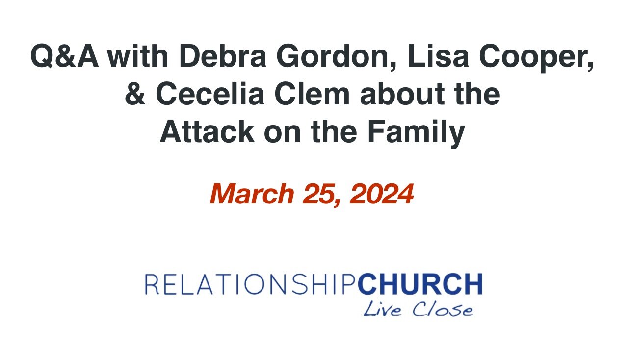 Q&A with Debra Gordon, Lisa Cooper, Cecelia Clem about the Attack on the Family