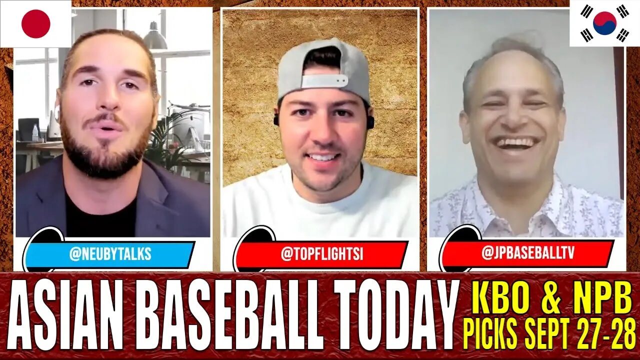 Asian Baseball Picks, Odds and Series Previews | KBO and NPB | Asian Baseball Today | Sept 27-28