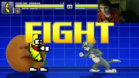 Fruit Characters (Annoying Orange And Dancing Banana) VS Tom Cat In An Epic Battle In MUGEN