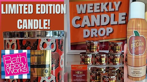 LIMITED EDITION Candle Drop | Salted Caramel Pretzel | Bath & Bodyworks | #bathandbodyworks #candles