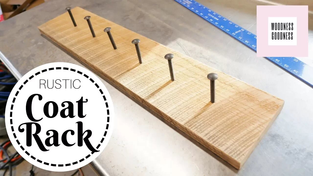 Easy DIY Rustic Coat Rack