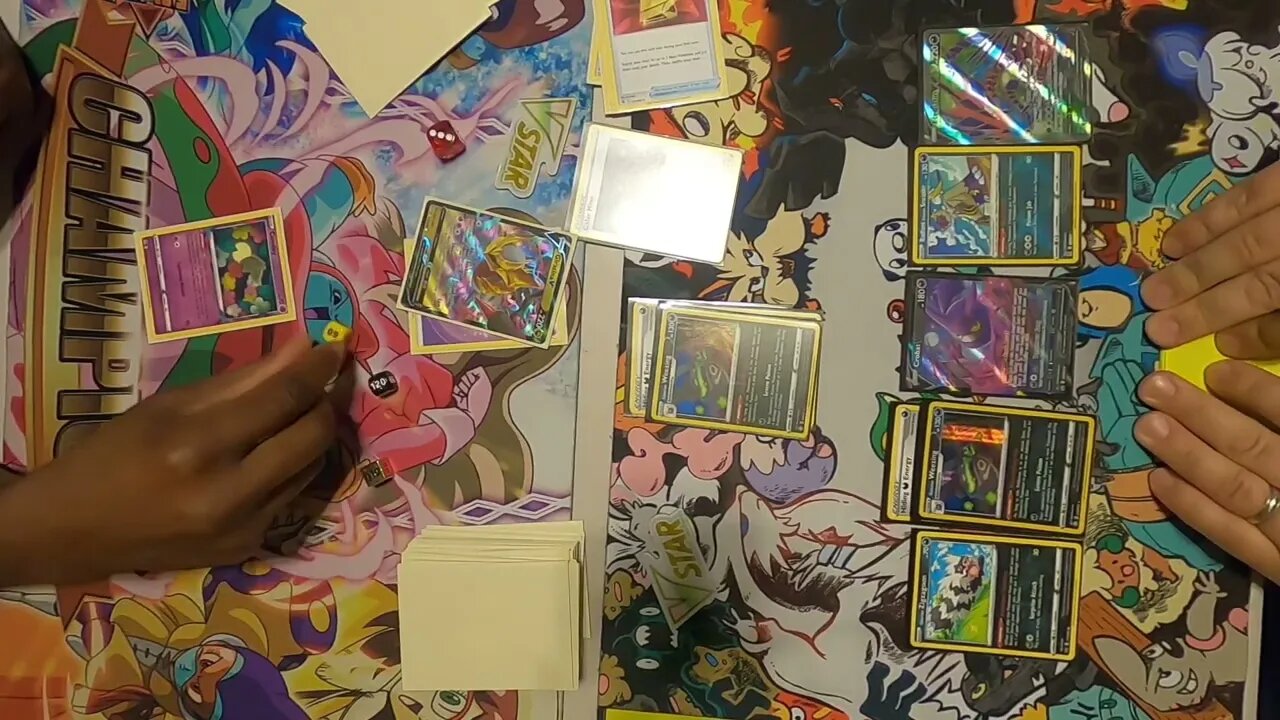 Practice Match - Giratina VStar vs Eternatus VMAX/Galarian Weezing | Pokemon TCG