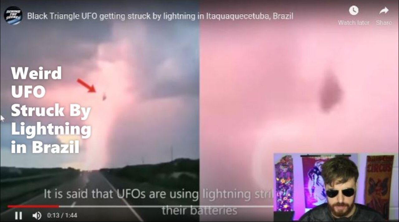 Weird UFO Struck By Lightning in Brazil