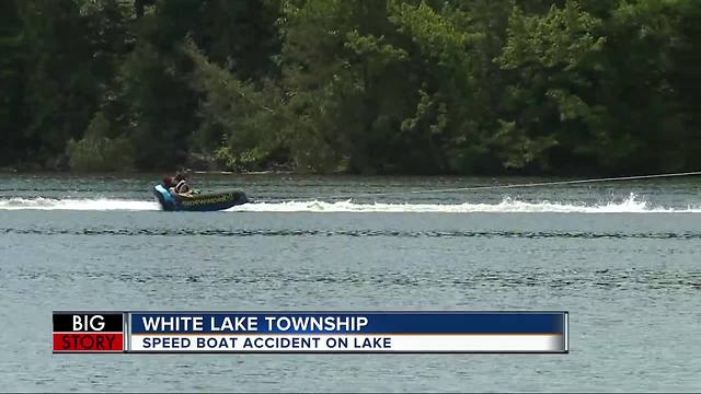 Water accidents can happen in a slit second on crowded lakes during holiday week