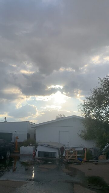 Peculiar sunray angles