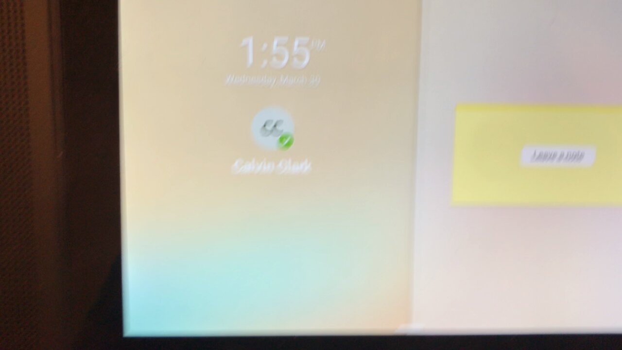 Crestron TD phone frozen on Lock Screen