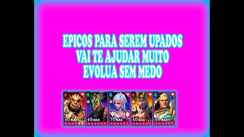 EPICOS PARA UPAR EP2 / VALE A PENA UPAR ESSES EPICOS? / PROMO CODE