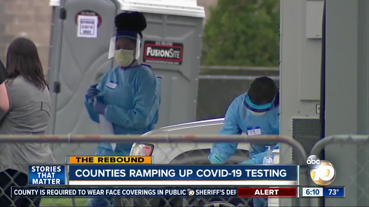 California counties say they are making progress with testing ahead of reopening