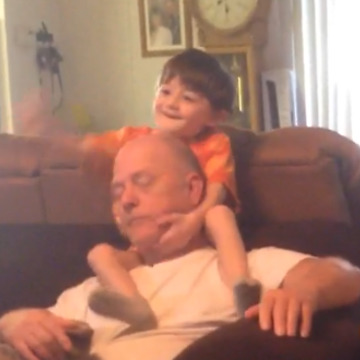 Toddler Boy Wakes Grandpa Up In The Worst Way
