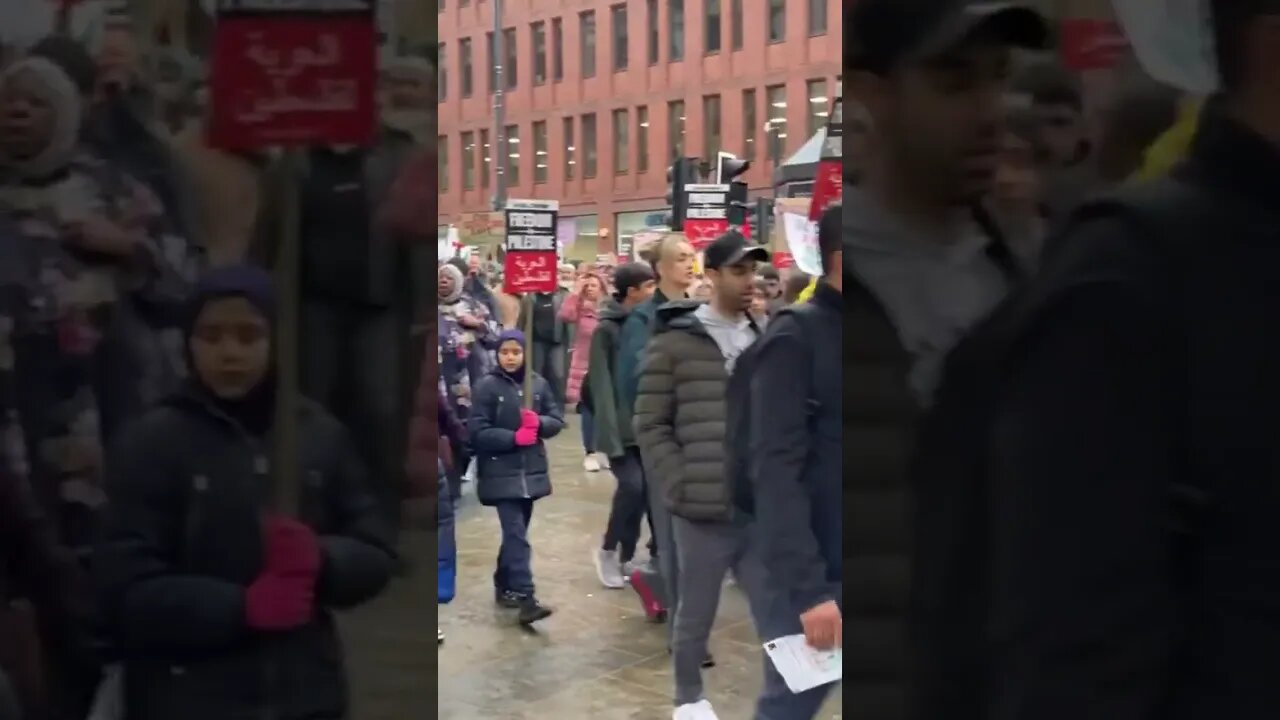 Leeds Palestine protest (Oct 28th 2023) #leeds #leedsnews