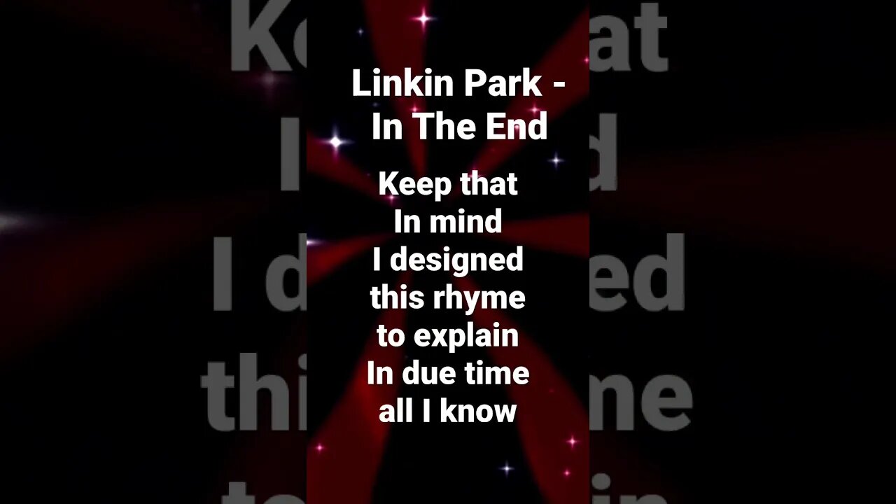 Linkin Park - In The End #shorts