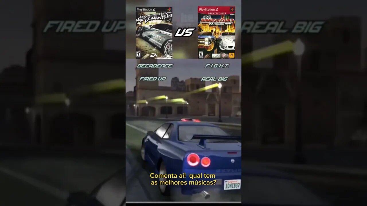 Needforspeed most wanted vs Midnight club 3 Qual tem as melhores músicas?