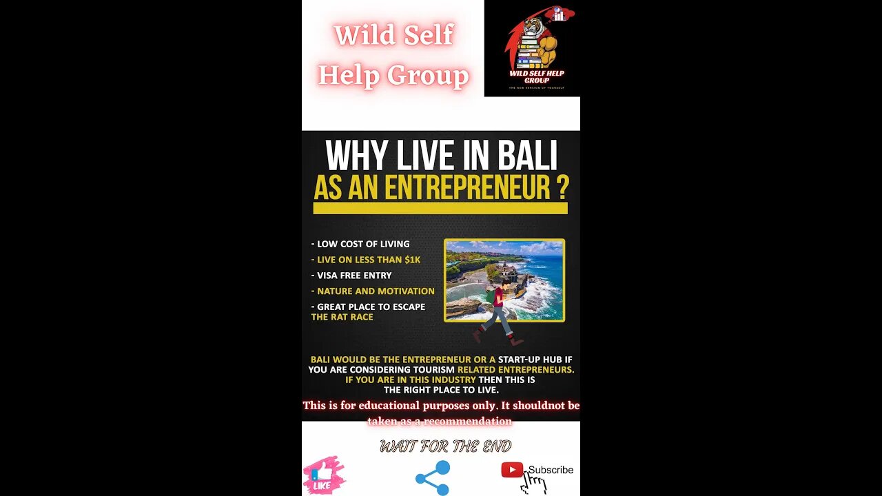 🔥Why live in Bali as an entrepreneur🔥#shorts🔥#motivation🔥#wildselfhelpgroup🔥16 march 2022🔥