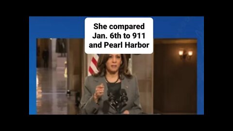 Compared Jan. 6th to 911 and Pearl Harbor. Yes, she did.